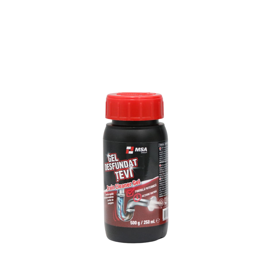 Gel pentru desfundat țevi MSA, 250 ml