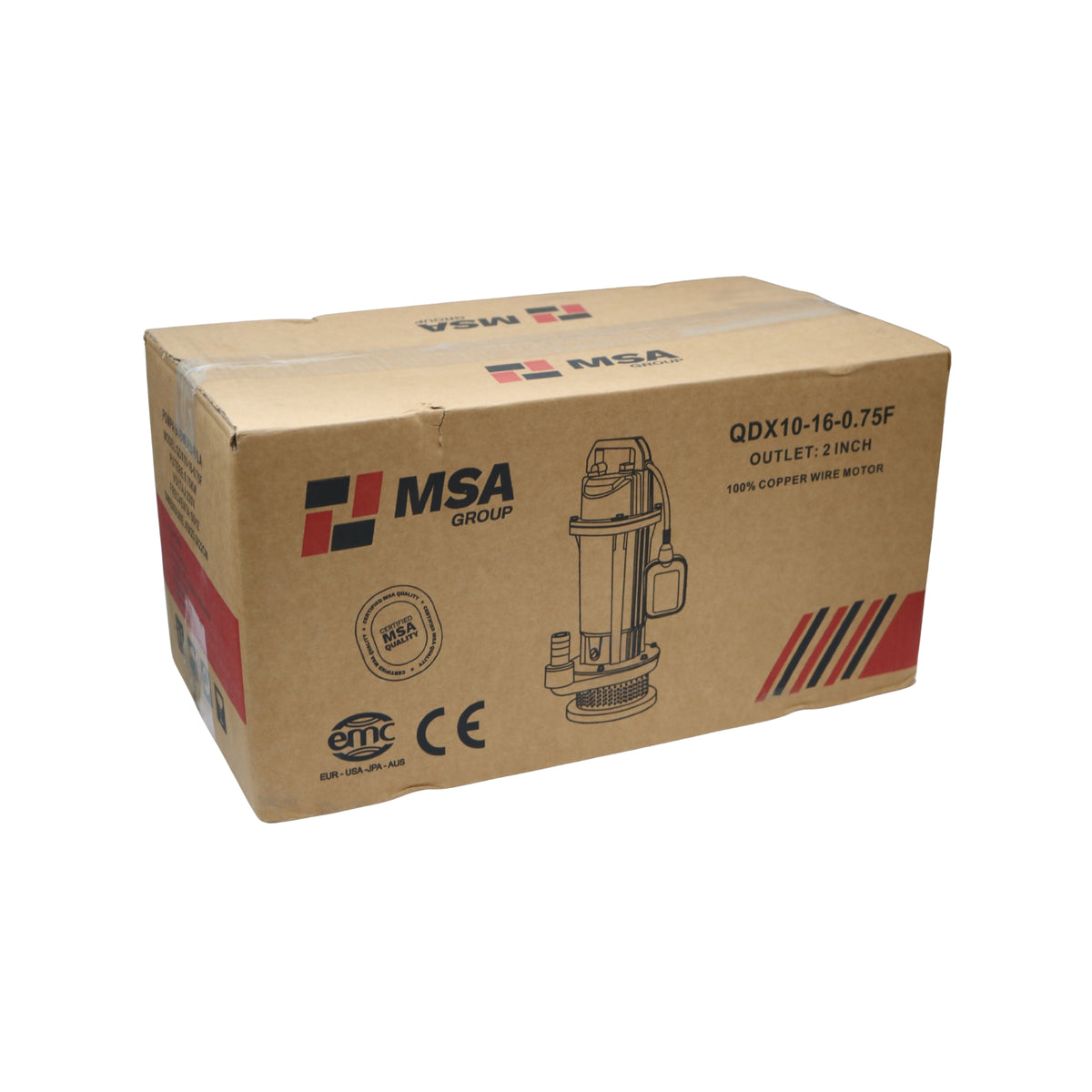 Pompa apă submersibilă QDX 10-16-0.75kW, 2", cupru, H 20 m, MSA
