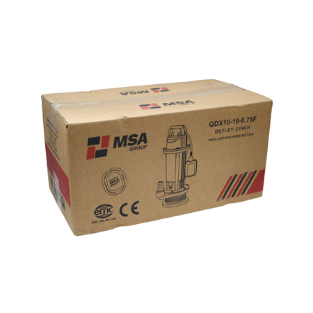 Pompa apă submersibilă QDX 10-16-0.75kW, 2", cupru, H 20 m, MSA