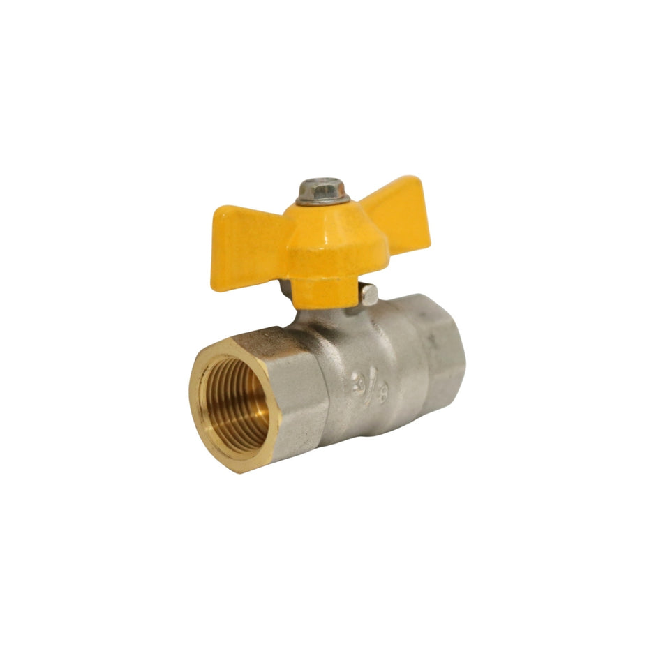 Robinet de trecere din bronz pentru gaz 3/8", FF