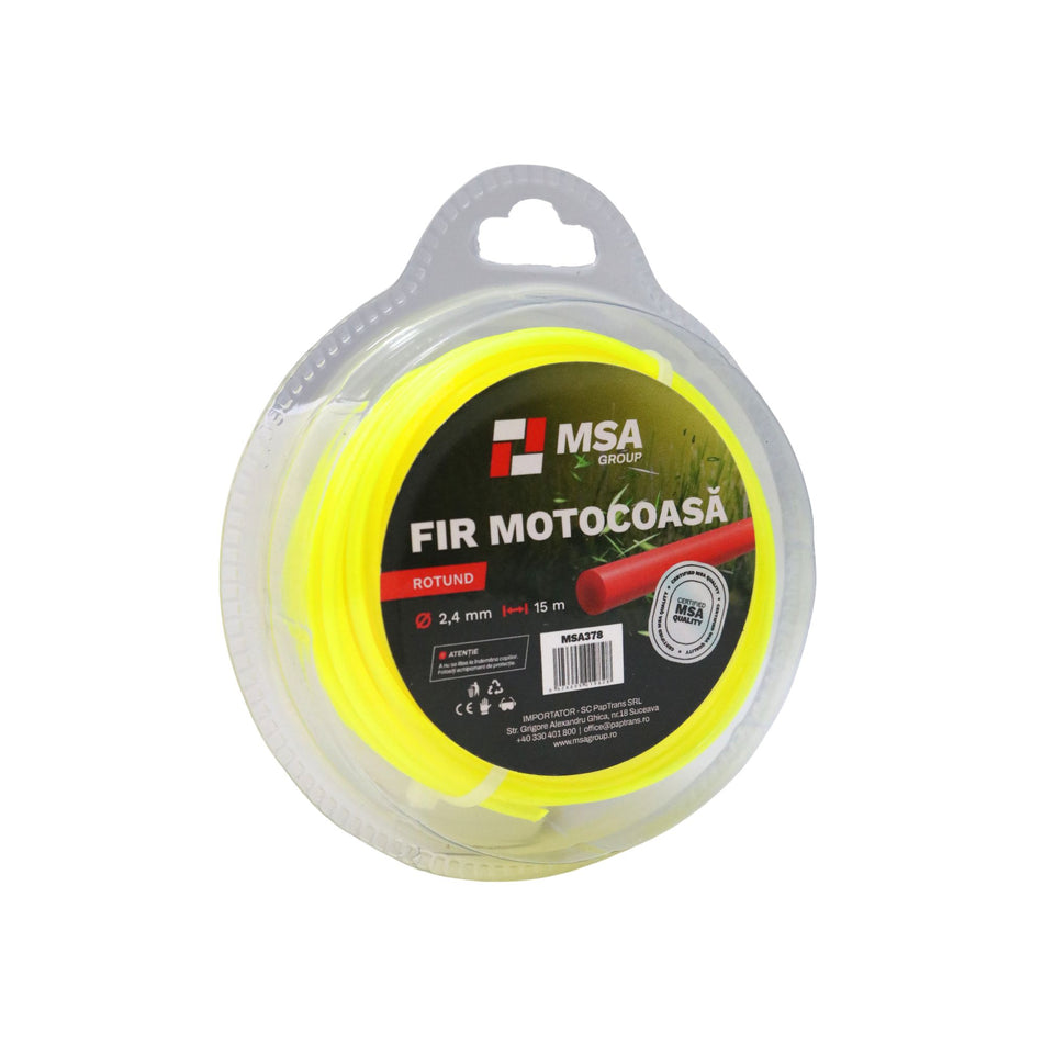 Fir Motocoasă Rotund Ø2.4 mm, 15 m, – MSA378