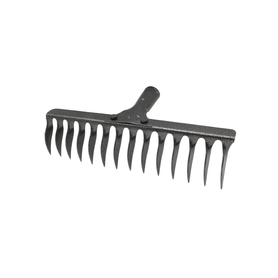 Greblă metalică pentru grădină, 14 dinți, lățime 32 cm