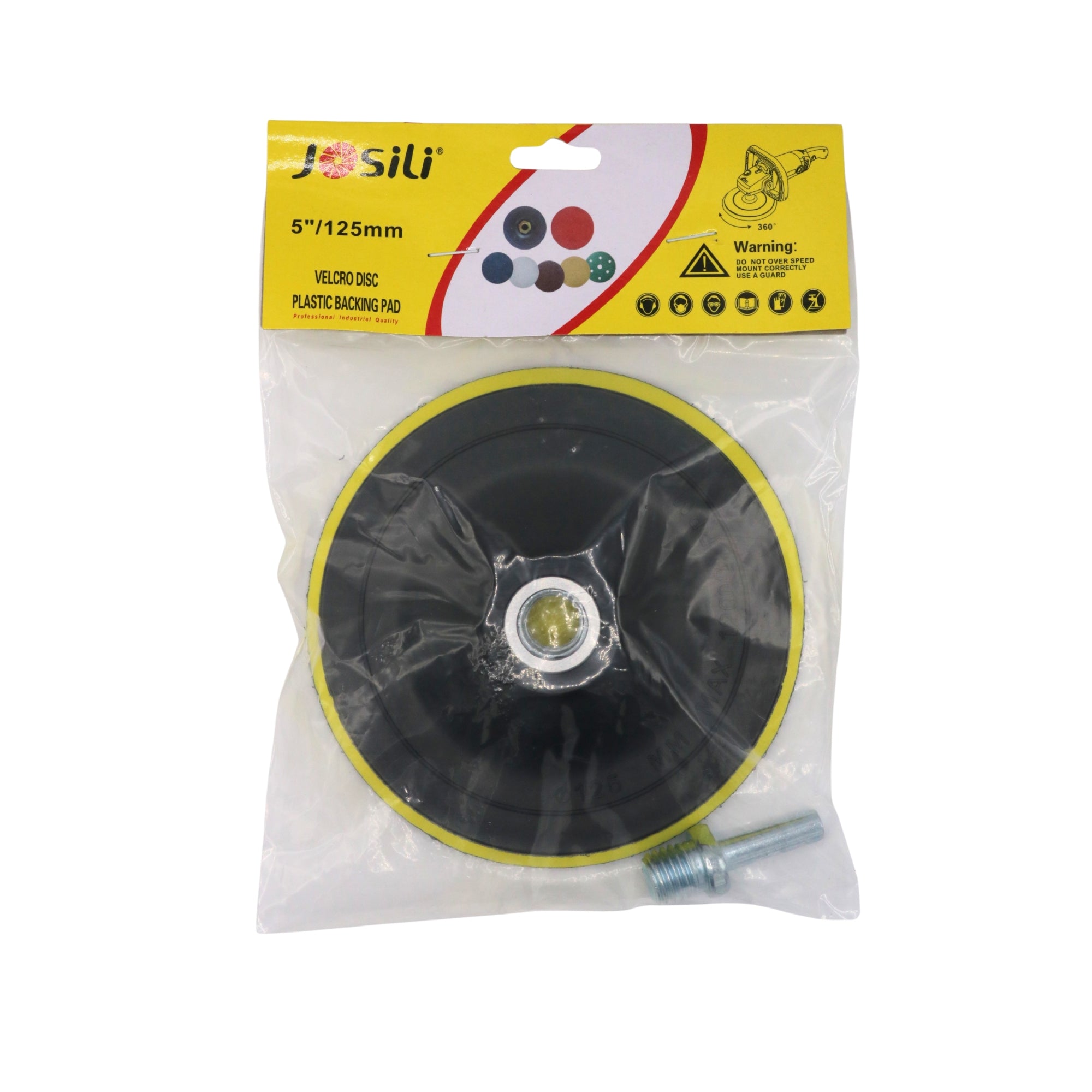 Suport cu scai(Velcro) pentru discuri abrazive 125 mm, Josili