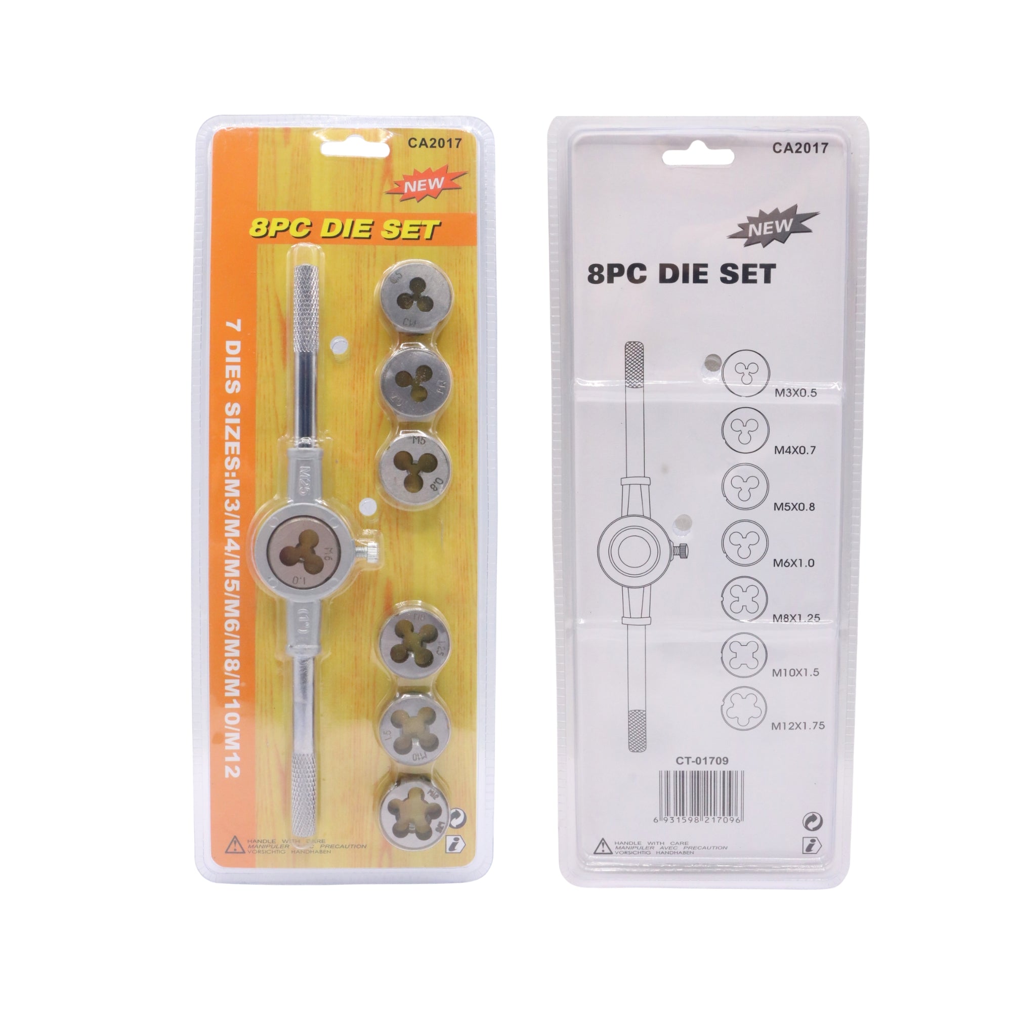 Set filiere 8 Piese M3–M12, CT-01709, – MSA880