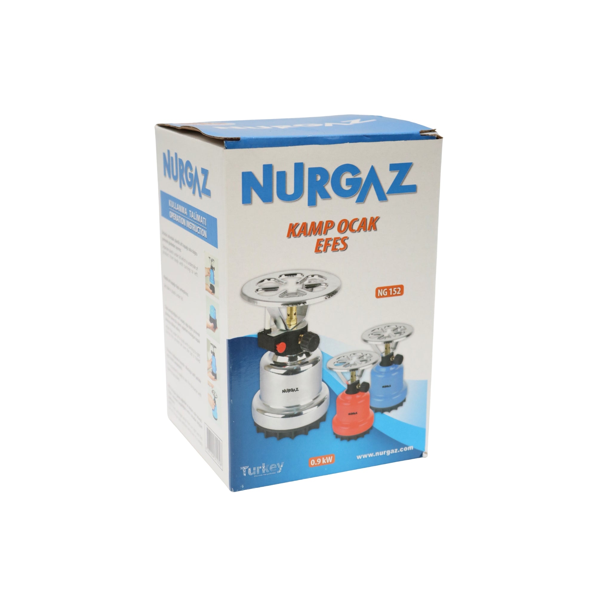 Aragaz camping metal Nurgaz Efes, pentru cartuș gaz 190 g
