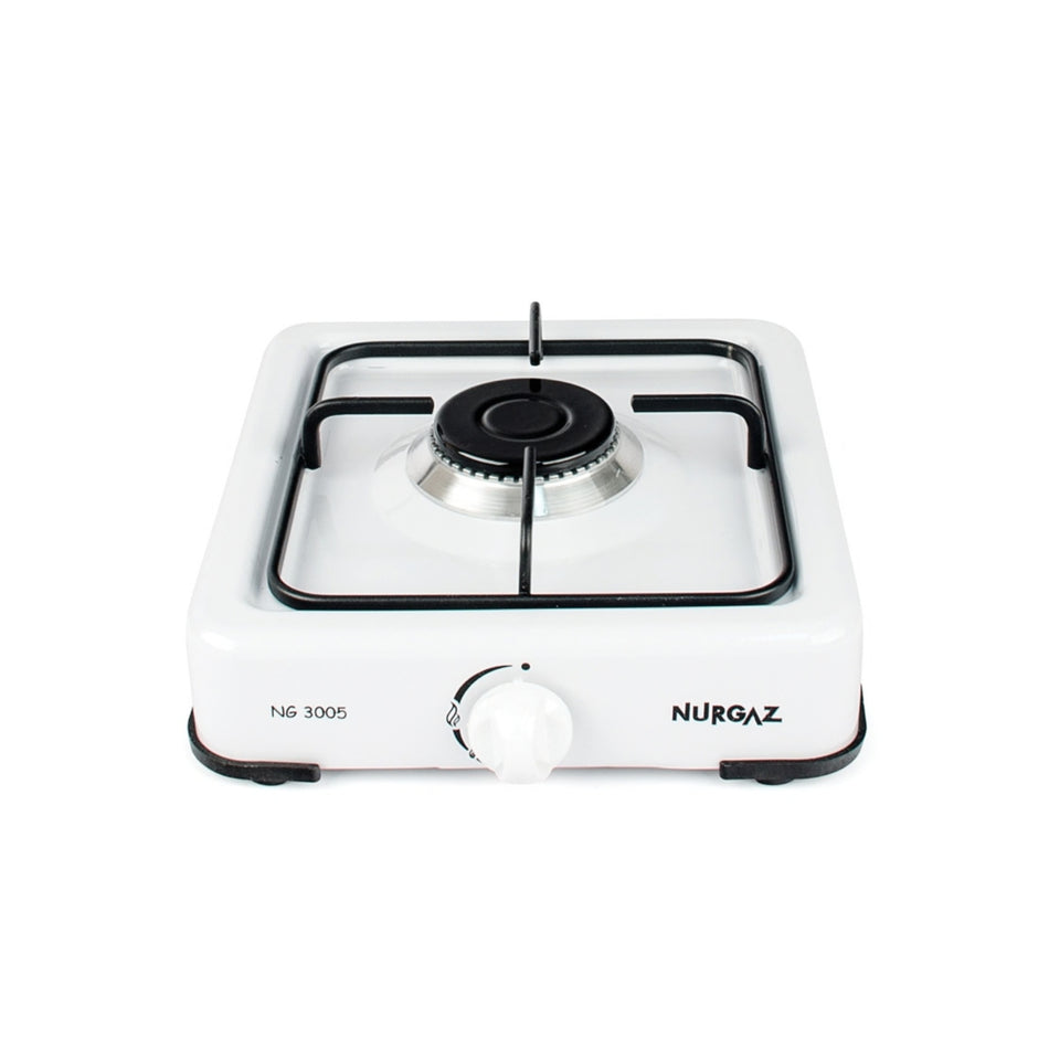 Aragaz cu 1 ochi Nurgaz NG3005, 2.3 kW, 28 x 26 cm, alimentare GPL, alb