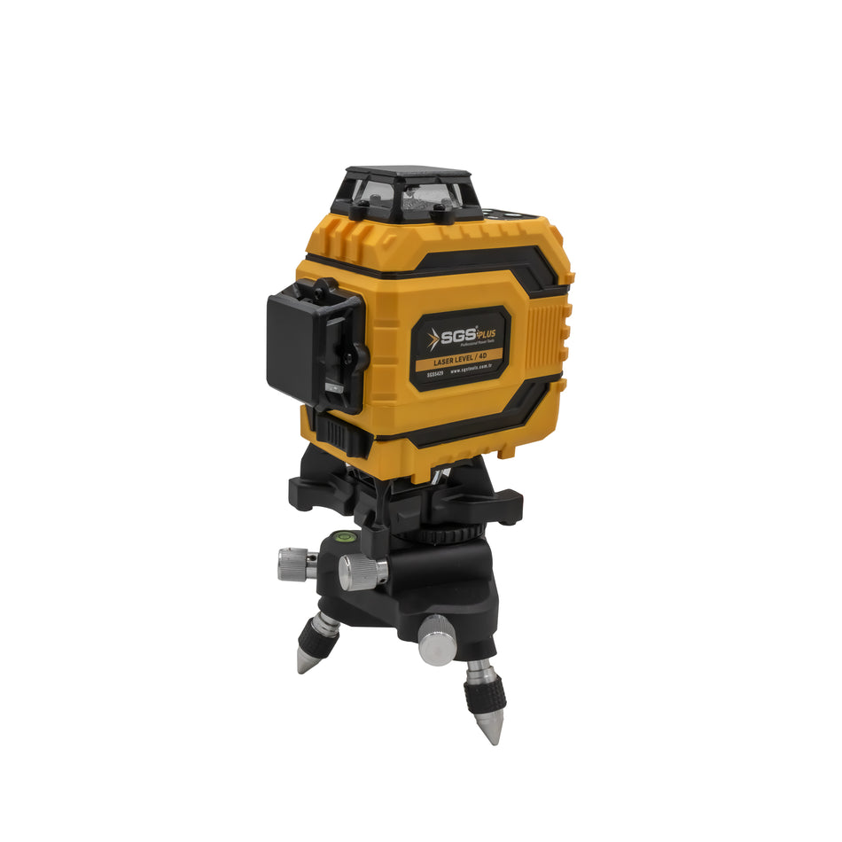 Nivelă laser 4D, 16 linii verzi, 4x360°, cu telecomandă și accesorii – SGS5429
