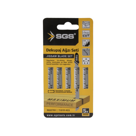 Set 5 pânze decupaj T101D pentru lemn 100 x 7.9 mm, Fast Cut