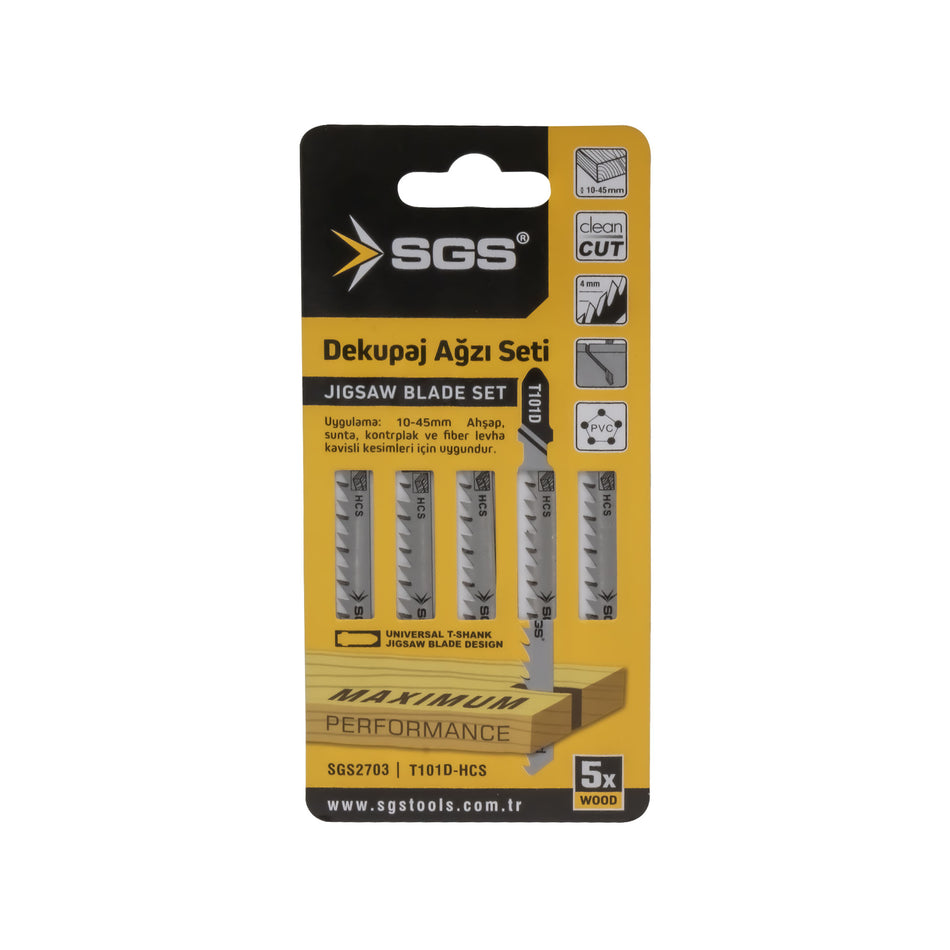 Set 5 pânze decupaj T101D pentru lemn 100 x 7.9 mm, Fast Cut