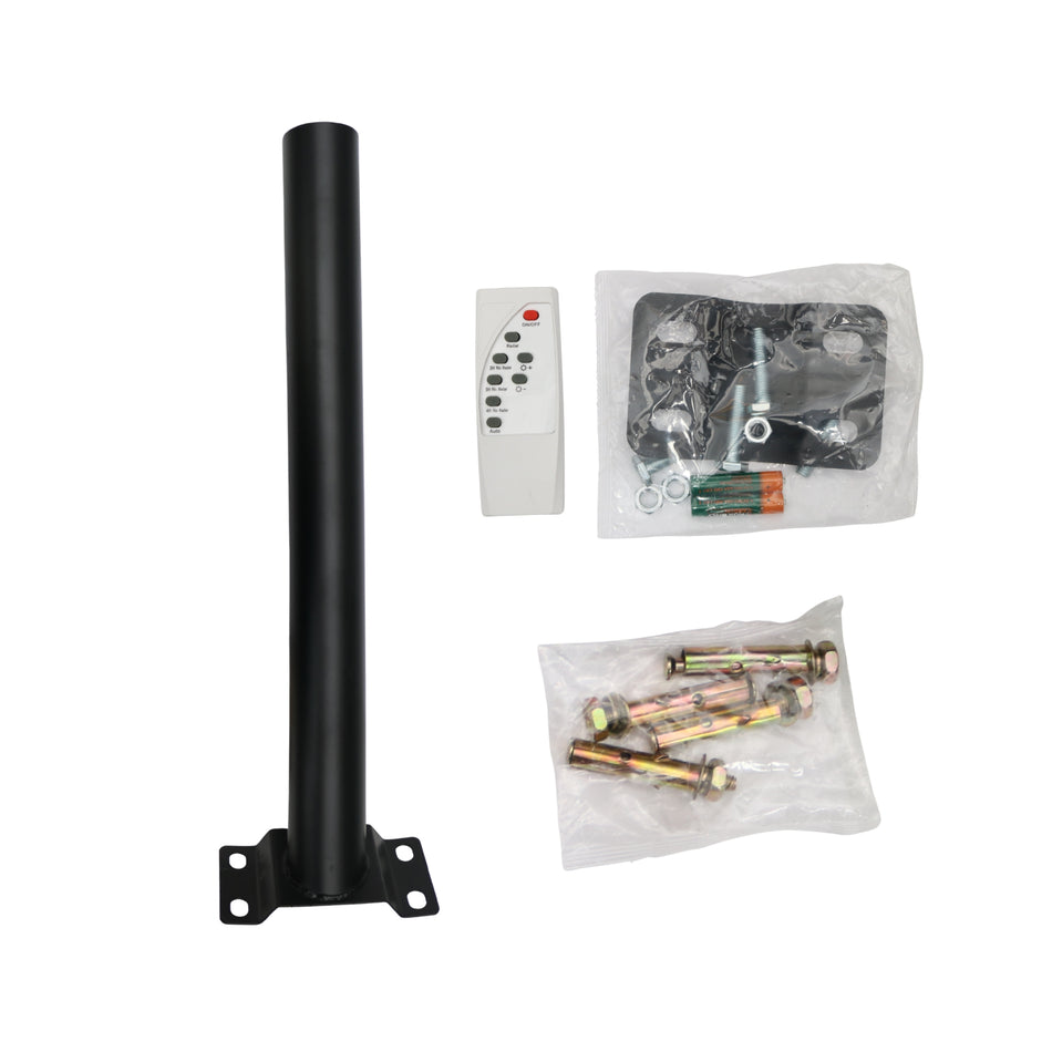 Lampă stradală solară LED cu senzor și telecomandă, 4 module LED, 72 x 24 cm