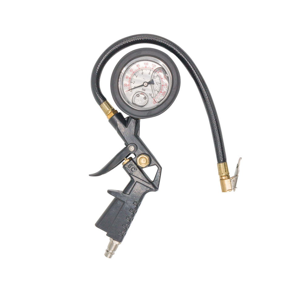 Pistol aer cu manometru pentru umflat roti 16 Bar  Profi