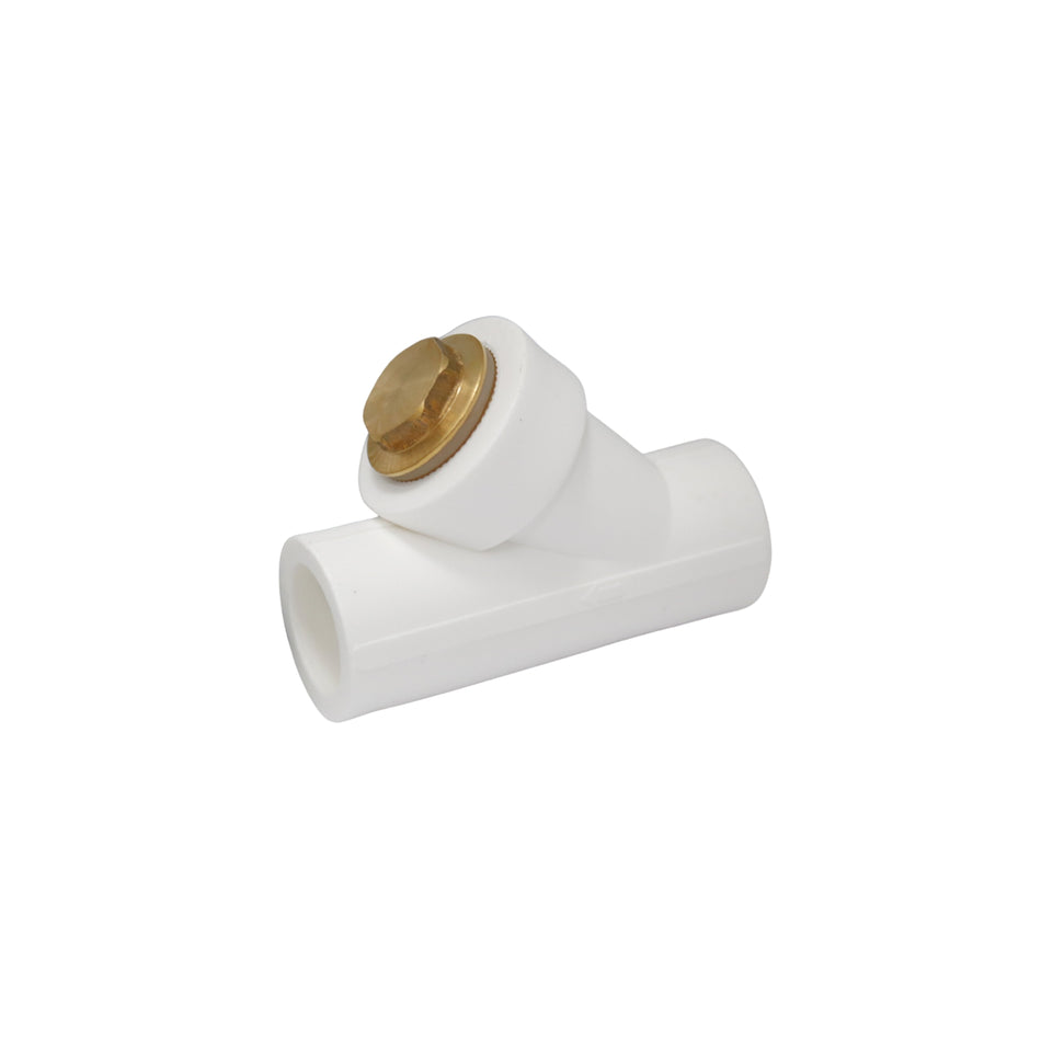 Filtru Y PPR D 20 mm cu sită metalică pentru instalații apă, PN25