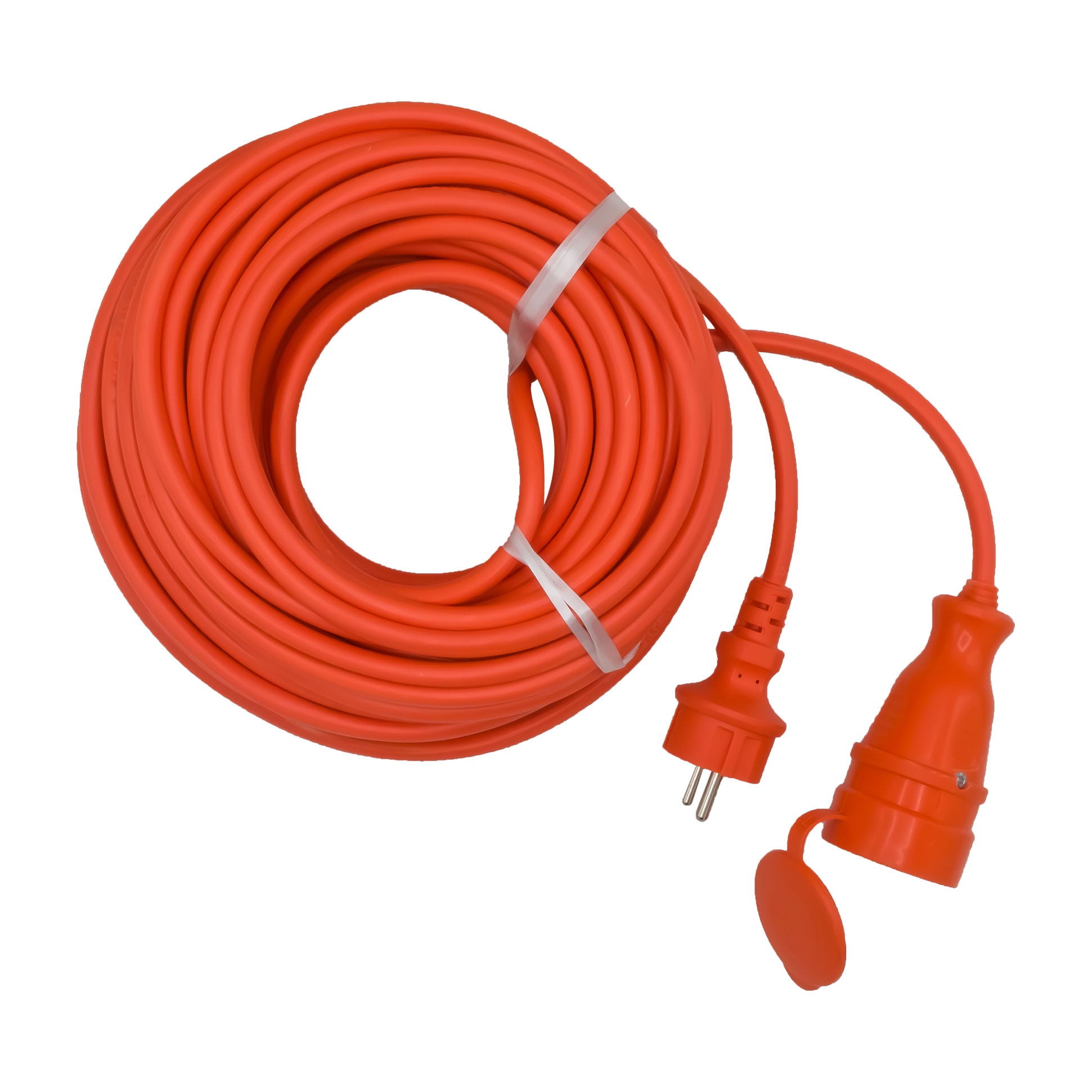 Prelungitor cuplă 20 m, 3 x 1,5 mm², IP44, portocaliu, Bylion