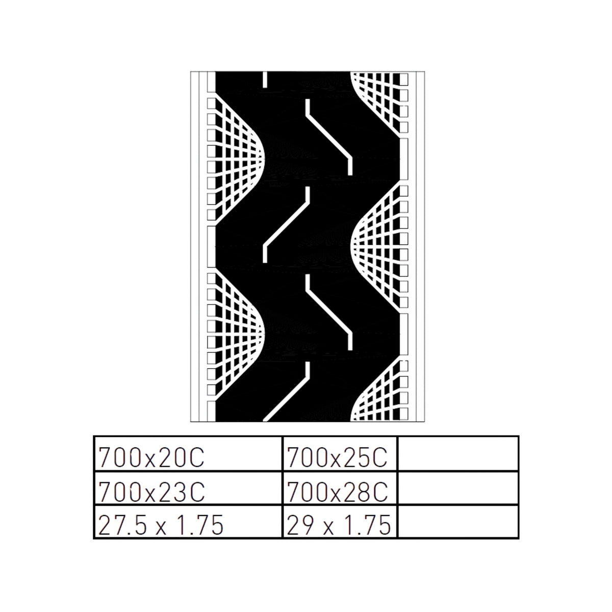 Anvelopa pentru bicicleta, Deli Tire,  S-601 K 700X20C (20-622/28 X 3/4) BK