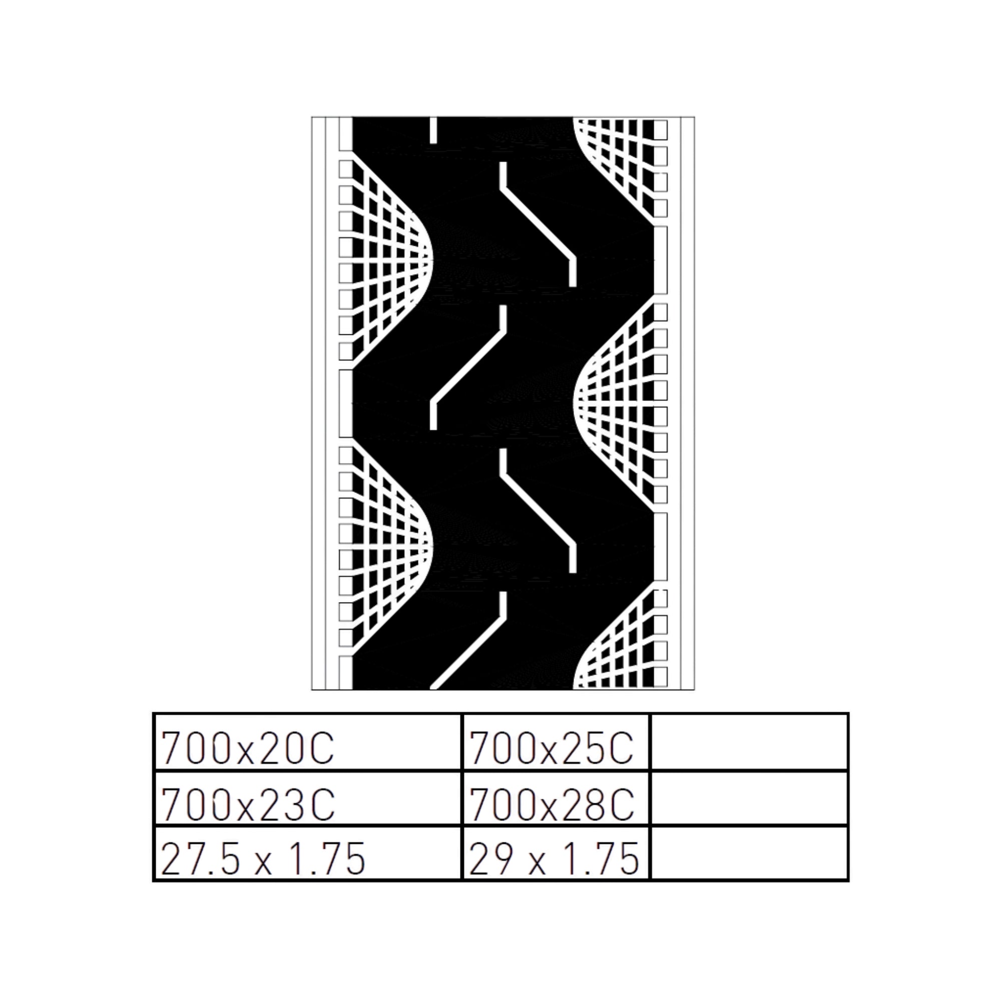 Anvelopa pentru bicicleta, Deli Tire,  S-601 K 700X20C (20-622/28 X 3/4) BK