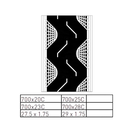 Anvelopa pentru bicicleta, Deli Tire,  S-601 K 700X20C (20-622/28 X 3/4) BK