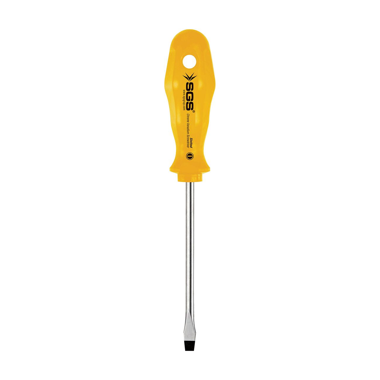 Șurubelniță dreaptă (plată) SGS Yellow Series Cr-V, 6 x 150 mm, mâner ergonomic
