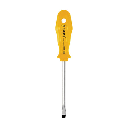 Șurubelniță dreaptă (plată) SGS Yellow Series Cr-V, 6 x 150 mm, mâner ergonomic