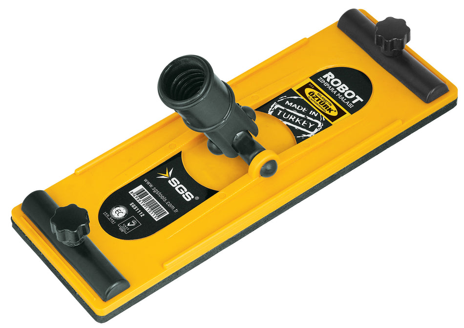Suport șmirghel SGS cu cap mobil, mâner ergonomic, prindere cu cleme, pentru șlefuire pereți și tavane