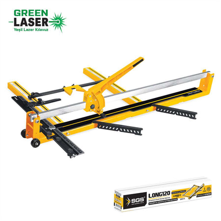 Mașină de tăiat ceramică și granit SGS LONG120 Maximum Strong 1200mm, corp metalic, ghidaj aluminiu, lamă diamantată, laser integrat