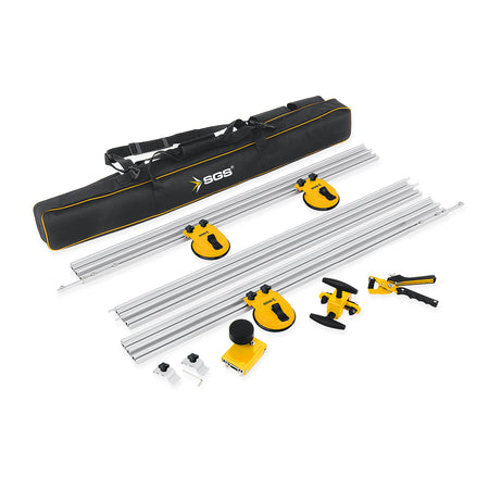 Mașină profesională de tăiat gresie și granit SGS MEGA 320, sistem cu șine aluminiu 3200 mm, ventuze de fixare, disc tungsten 22 mm