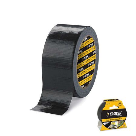 Bandă adezivă tip duct tape 48 mm x 10 m, negră, SGS1222