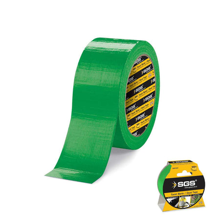 Bandă adezivă tip duct tape 48 mm x 10 m, verde, SGS1226