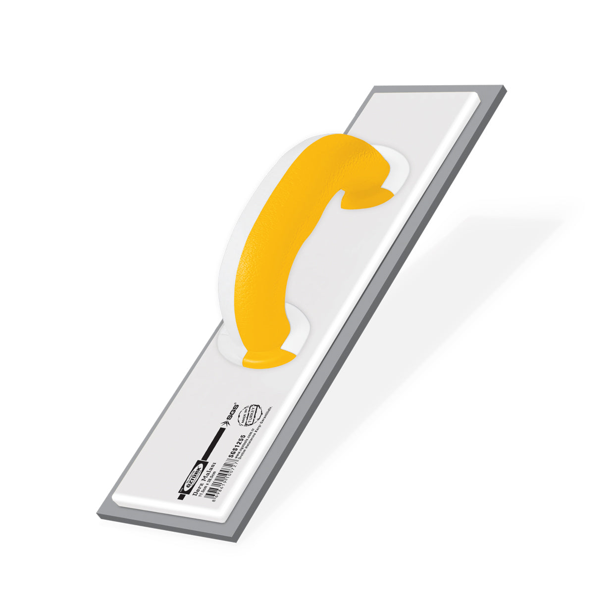 Gletieră cu burete pentru chituri, 115 x 385 mm, cauciuc moale, mâner ergonomic, corp plastic rezistent