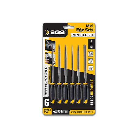 Set pile mini, 4 × 160 mm, 6 piese, SGS