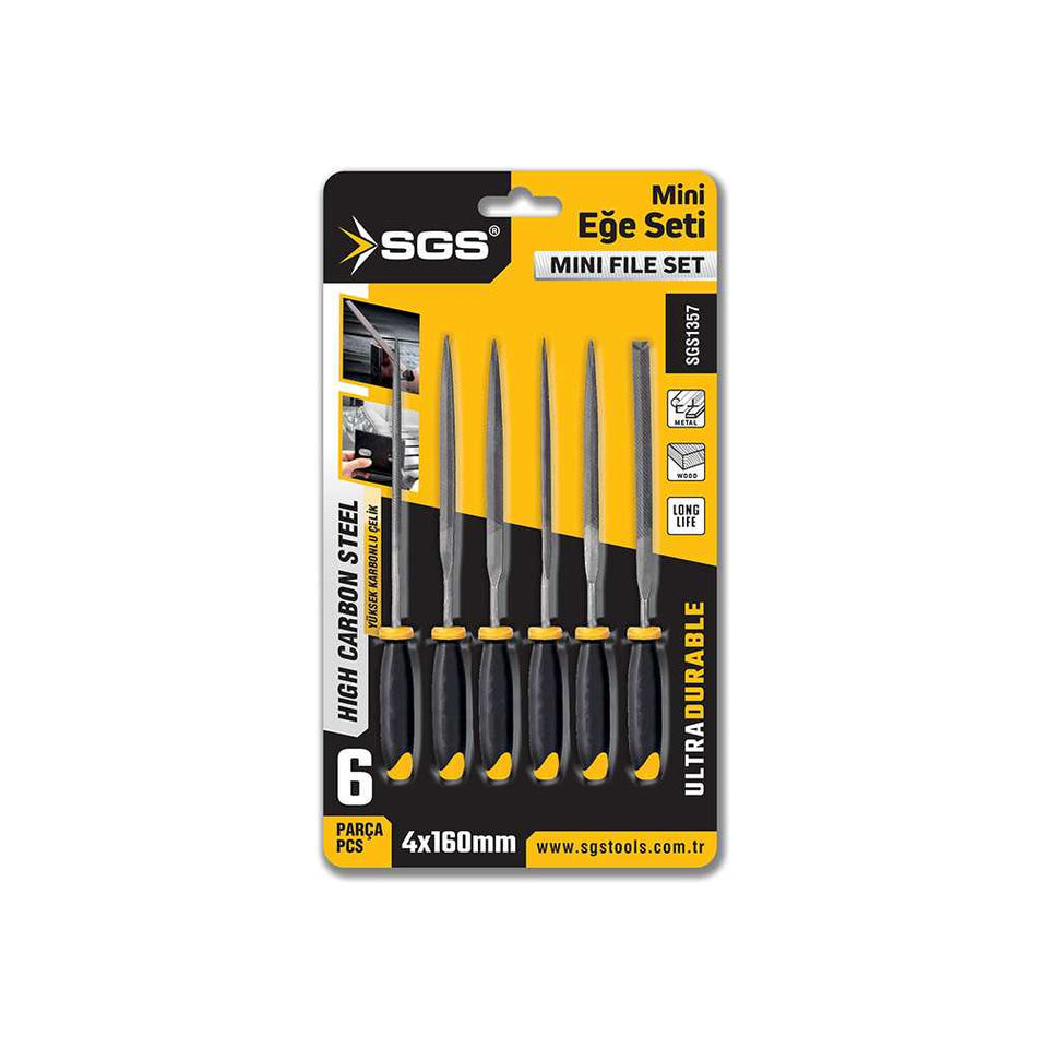 Set pile mini, 4 × 160 mm, 6 piese, SGS
