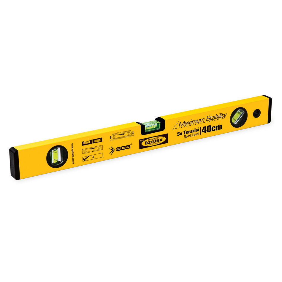 Nivelă aluminiu 40 cm cu 3 indicatori, SGS