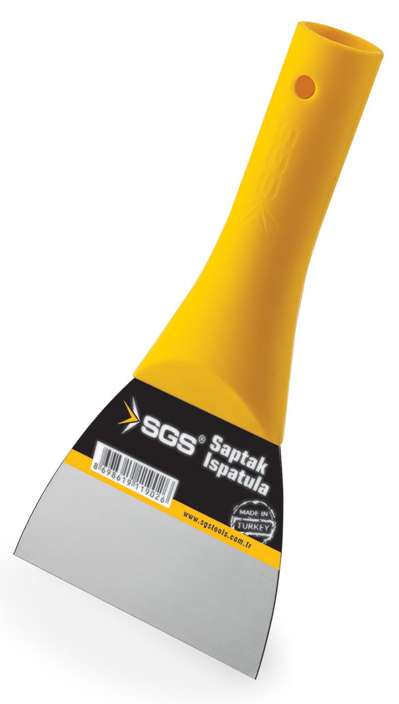 Răzuitor profesional SGS 8 cm (tip șpaclu), lamă oțel 0,70 mm, pentru îndepărtare glet și vopsea