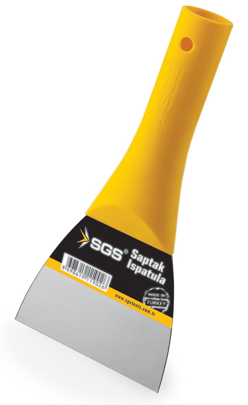 Răzuitor profesional SGS 10 cm (tip șpaclu), lamă oțel 0,70 mm, pentru îndepărtare glet și vopsea
