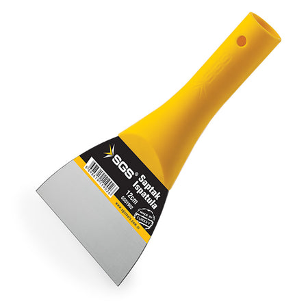 Răzuitor profesional SGS 12 cm (tip șpaclu), lamă oțel 0,70 mm, pentru îndepărtare glet și vopsea