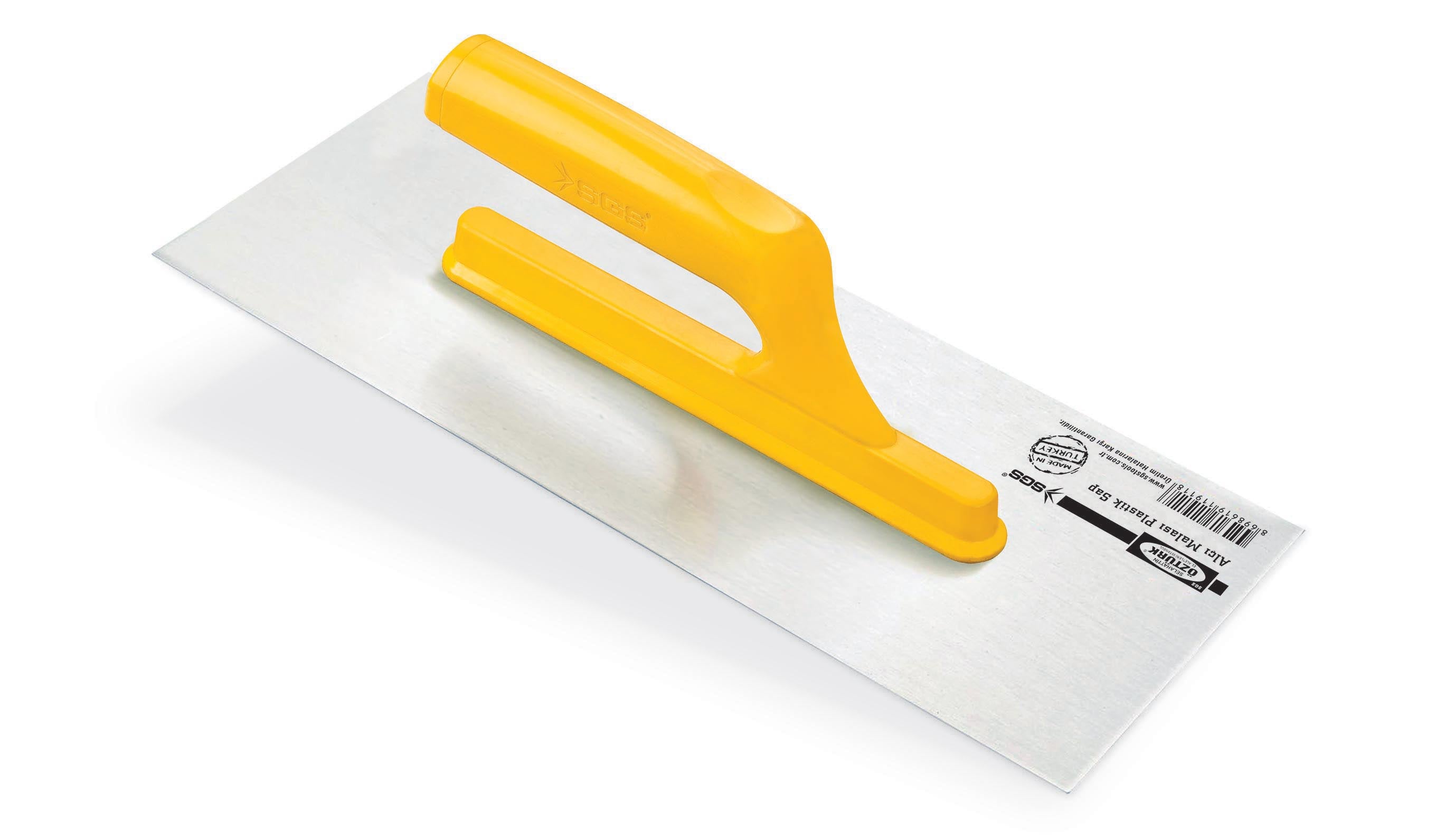 Gletieră profesională, 30 cm, oțel polisat 0.7 mm, mâner plastic ergonomic