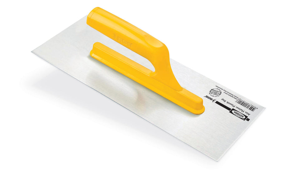 Gletieră profesională, 30 cm, oțel polisat 0.7 mm, mâner plastic ergonomic