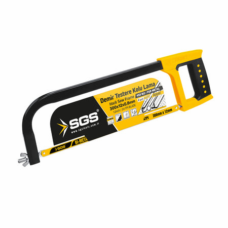 Ferăstrău cadru pentru metal, lamă Bi-Metal 300 mm x 12 mm, mâner ergonomic, SGS