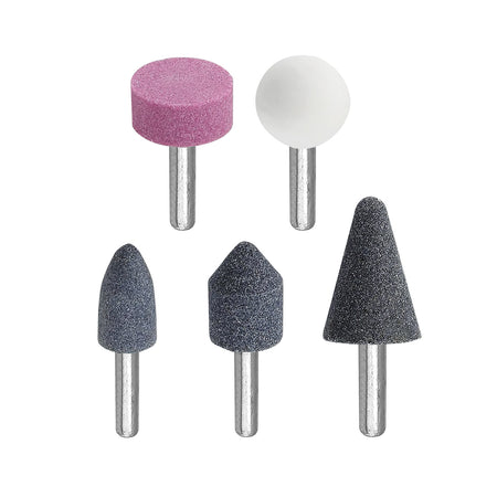 Set pietre de șlefuit mini SGS, 5 piese, pentru metal și lemn, tijă 6 mm, 22.000 RPM
