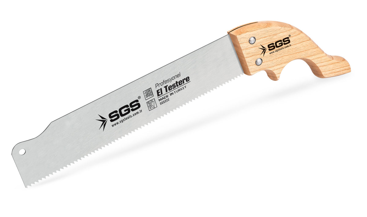 Fierăstrău Manual Profesional SGS222 cu Mâner Lemn – Tăiere Lemn, Precizie și Durabilitate, 350 mm
