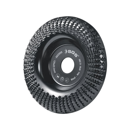 Disc curbat de șlefuire și sculptare lemn SGS, 125 x 22.22mm, 12200 rpm
