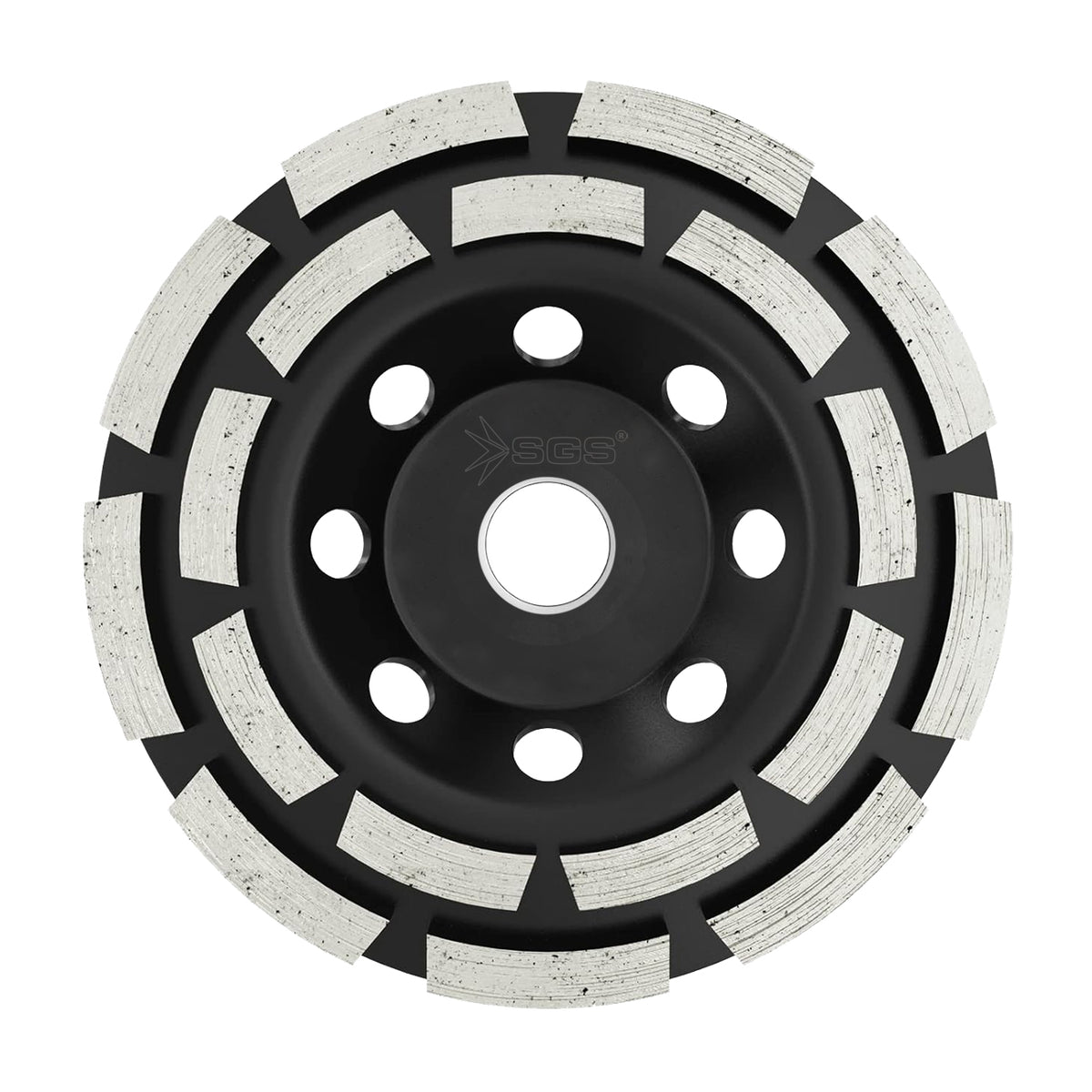 Disc cupă diamantat dublu rând Ø125 mm pentru beton, granit, marmură, piatră – SGS2314