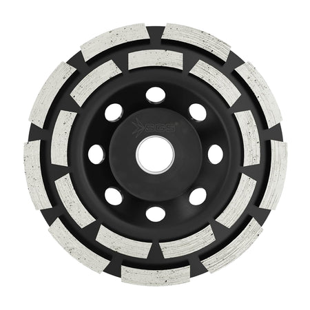 Disc cupă diamantat dublu rând Ø180 mm pentru beton, granit, marmură, piatră – SGS2315