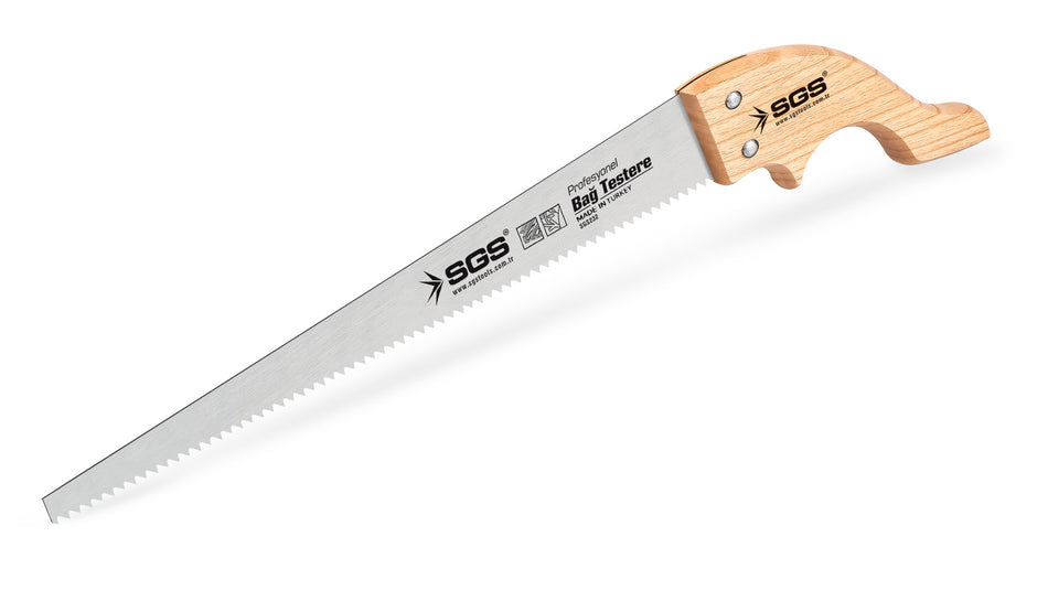 Fierăstrău Manual Profesional SGS232 cu Mâner Lemn – Tăiere Lemn și Scânduri, 450 mm