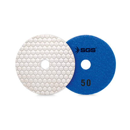 Disc diamantat SGS2340 100 mm, Polishing Pad granulație #50, pentru marmură, granit și piatră naturală, 10 buc / set