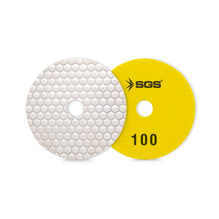 Disc diamantat SGS2341 100 mm, Polishing Pad granulație #100, pentru marmură, granit și piatră naturală, 10 buc / set