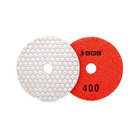Disc diamantat SGS2343 100 mm, Polishing Pad granulație #400, pentru marmură, granit și piatră naturală, 10 buc / set