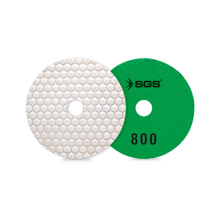 Disc diamantat SGS2344 100 mm, Polishing Pad granulație #800, pentru marmură, granit și piatră naturală, 10 buc / set