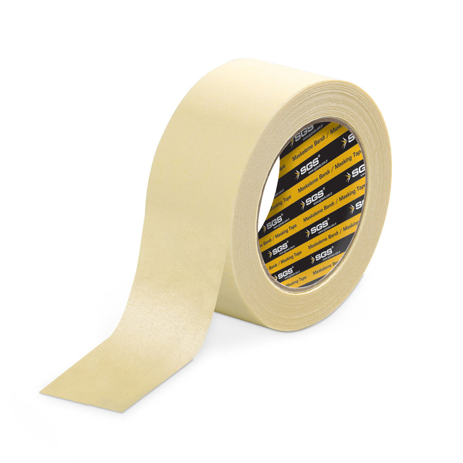 Bandă de mascare SGS2503, 48 mm x 25 m, adeziv extra puternic, fără urme, pentru vopsitorie și finisaje profesionale