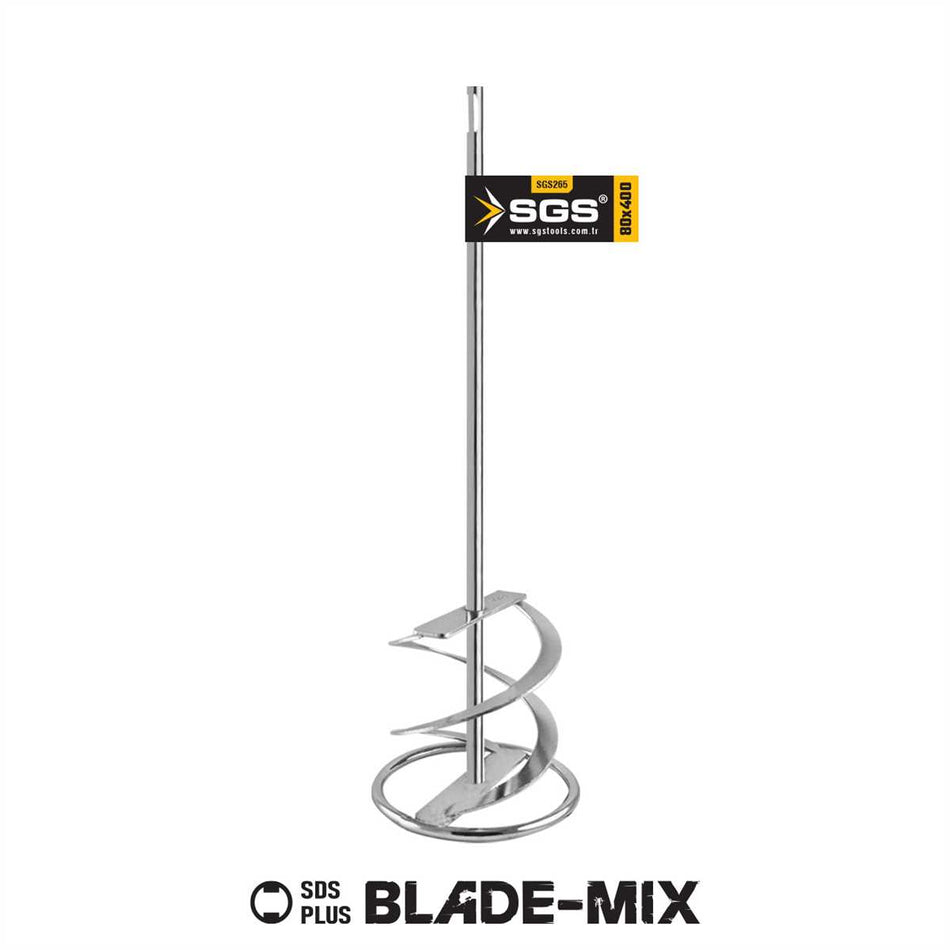 Mixer vopsea &amp; glet SGS SDS-PLUS, 80 x 400 mm, model lamă Blade-Mix