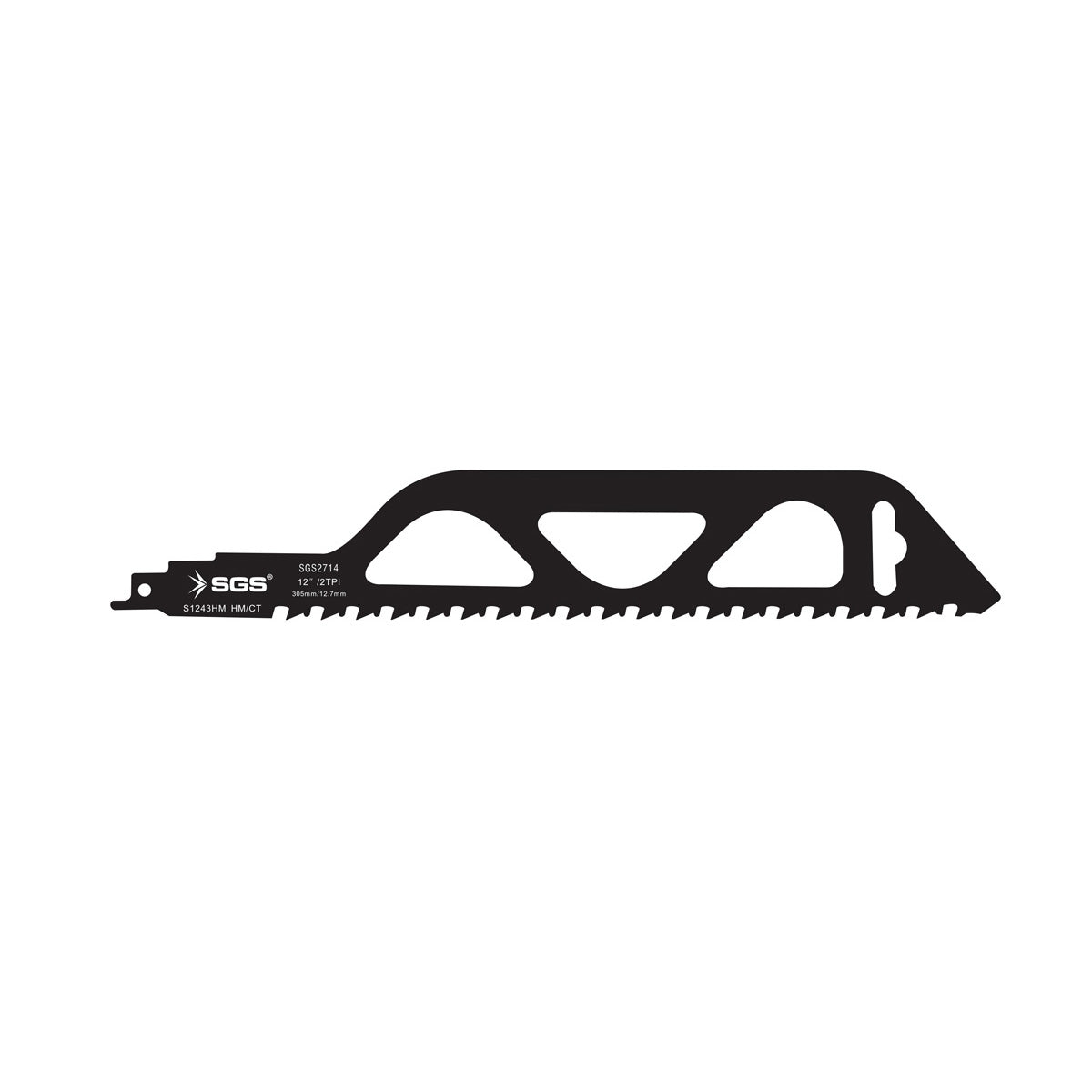 Pânză Fierăstrău sabie S1243HM 305 mm / 12,7 mm, HM/TC 12"/2TPI pentru beton, cărămidă și Ytong, Extra Strong